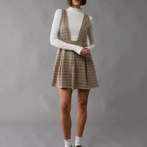 Plaid Pinafore Dress